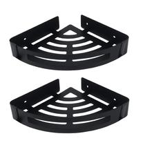 Shower Caddy NearMoon 304 em aço inoxidável, pacote com 2 unidades, preto fosco