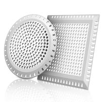 Shower Drain Hair Catcher, pacote com 2 pacotes de silicone em aço inoxidável Shower Drain Hair Catcher, pacote com 2 pacotes de silicone em aço inoxidável
