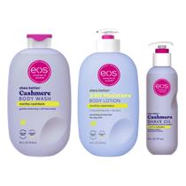 Shower Essentials Bundle eos: loção corporal, sabonete líquido e óleo de barbear Shower Essentials Bundle eos: loção corporal, sabonete líquido e óleo de barbear