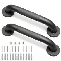 Shower Grab Bar Rackickyer 30 cm, aço inoxidável 304, cinza, pacote com 2 unidades Shower Grab Bar Rackickyer 30 cm, aço inoxidável 304, cinza, pacote com 2 unidades