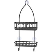 Shower Head Caddy Organizer Simple Houseware Black Steel