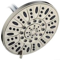 Showerhead AquaDance 7" de níquel escovado com 6 condições de chuva