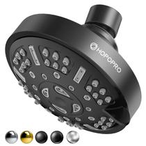 Showerhead HOPOPRO 4.1" Matte Black 9 modos de pulverização Showerhead HOPOPRO 4.1" Matte Black 9 modos de pulverização