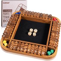 Shut The Box Dice Game ELONGDI 1-4 jogadores com 12 dados