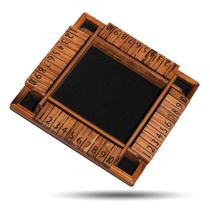 Shut The Box Game Crobyi Wooden para 1-4 jogadores com 10 dados