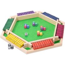 Shut The Box Game MNYUN Large para 6 jogadores com 16 dados