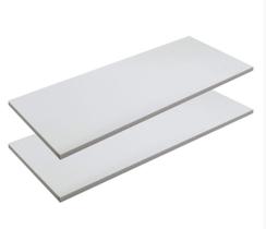 Si- 2 prateleiras suporte invisível de parede branca 70x20 para organização de sala