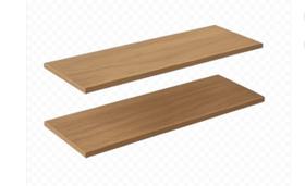 Si- 2 prateleiras suporte invisível de parede madeirada 50x20 para organização de quarto cozinha sala escola