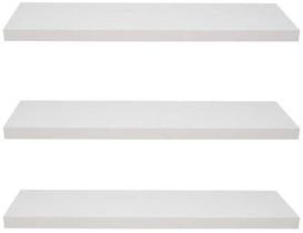 Si- 3 prateleiras suporte invisível de parede branca 60x10 para organização de cozinha Si- 3 prateleiras suporte invisível de parede branca 60x10 para organização de cozinha