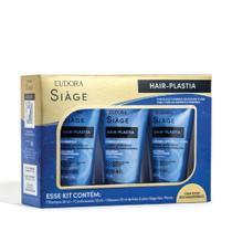 Siage Hair-plastia estojo miniatura - 3 itens Siage Hair-plastia estojo miniatura - 3 itens