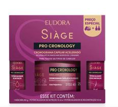 Siage Pro Cronology kit Máscara Capilar Acelerado 3 Itens