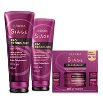 Siàge Pro Cronology: Shampoo 250ml + Condicionador 200ml + Kit Cronograma Capilar Acelerado