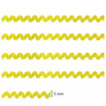 Sianinha estreita 5 mm cor 157 amarelo canário peça c/10 metros Sianinha estreita 5 mm cor 157 amarelo canário peça c/10 metros