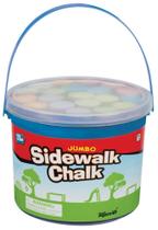 Sidewalk Chalk Toysmith Jumbo, cores variadas, 20 peças de 4 polegadas