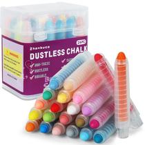 Sidewalk Chalk Zhenbuco, 24 peças, colorido, não tóxico, com suporte