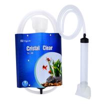 Sifão Aspirador para Aquário 2 em 1 Limpa cascalho troca água Cristal Clear SL-40 Vigoar