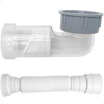 Sifão Automatico Tubo De Drenagem Sanfonado Pia Cozinha Banheiro Lavanderia Lavatório Antirretorno Anti Escorpião Insetos Antiodor Compacto Flexível