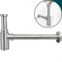 Sifão Copo Banheiro Universal De Parede Metal Inox Escovado Sifao Metal Pia Suspensa ⅞ e 1 ¼ Cuba Aparente Lavabo Lavatorio Quadrado Aço Inox 304 Sifão Copo Banheiro Universal De Parede Metal Inox Escovado Sifao Metal Pia Suspensa ⅞ e 1 ¼ Cuba Aparente Lavabo Lavatorio Quadrado Aço Inox 304