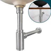 Sifão Copo Escovado ⅞ Inox Pia Suspensa Sifão Para Banheiro Quadrado De Parede Cuba Aparente Lavabo Lavatório Fosco Metal Aço Inox Cifão Moderno Sifão Copo Escovado ⅞ Inox Pia Suspensa Sifão Para Banheiro Quadrado De Parede Cuba Aparente Lavabo Lavatório Fosco Metal Aço Inox Cifão Moderno