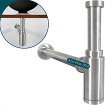Sifão Copo Inox Escovado 1 ¼ Pia Suspensa De Banheiro Sifao Quadrado De Parede Cuba Aparente Lavabo Lavatorio Luxo Aço Inox 304 Fosco Metal Sifão Copo Inox Escovado 1 ¼ Pia Suspensa De Banheiro Sifao Quadrado De Parede Cuba Aparente Lavabo Lavatorio Luxo Aço Inox 304 Fosco Metal
