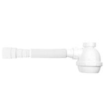 Sifão Copo Universal Branco PVC 720mm - Blukit - DN38 DN40 DN48 DN50 - Temperatura Máxima 90C