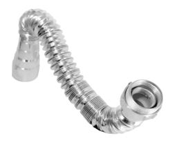 Sifão Cromado Flexível Universal ABS 72Cm - PLASBOHN