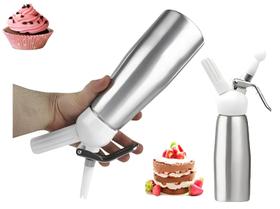 Sifão Culinário Garrafa Chantilly Espuma Drinks creme bolo