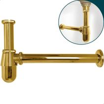 Sifao Dourado Copo Metal ⅞ Pia Suspensa Banheiro Cuba Esculpida Copo Aparente Lavabo Tanque Lavatorio 30mm Brilhoso