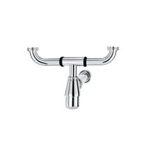 Sifão Duplo em Metal para Cozinha 1.1/2x2" Cromado - Esteves