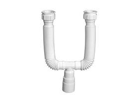 Sifão Duplo Sanfonado DN38/40/48/50 Pia e Tanque 71cm Krona Sifão Duplo Sanfonado DN38/40/48/50 Pia e Tanque 71cm Krona