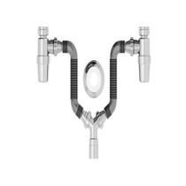 Sifão Extensivel Duplo Com Copo Sifonado Cromado Censi 7178 Sifão Extensivel Duplo Com Copo Sifonado Cromado Censi 7178