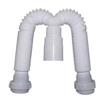 Sifão Extensível Sanfonado Duplo - Delflex