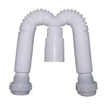 Sifão Extensível Sanfonado Duplo - Delflex - Delflex