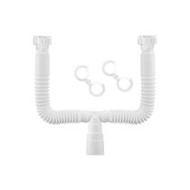 Sifão Extensível Universal Duplo Branco 01231826 Docol