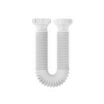Sifão Extensivo Universal Rosca x Rosca 60cm Branco c/ Suporte