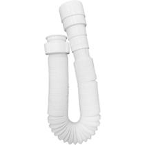 Sifão Flexível Sanfonado LONGO 1,5m Universal Ajustável Pia Cozinha Tanque Branco Liege