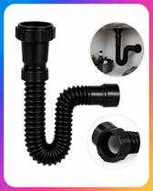 Sifão Flexível Universal Astra com Adaptador para Válvulas e Tubos 40 e 50mm Preto Sifão Flexível Universal Astra com Adaptador para Válvulas e Tubos 40 e 50mm Preto