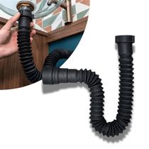 Sifão Inteligente Bruen 70cm Preto Universal em ABS para Pia e Lavatório Sifão Inteligente Bruen 70cm Preto Universal em ABS para Pia e Lavatório