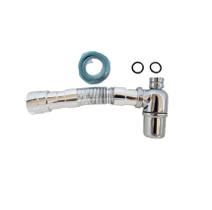 Sifão p/ Lavatório Sanfonado Copo Metal Cromado