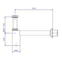 Sifao Para Cozinha Deca 11/2x11/2 e 11/2x2 Cr 1680.c.112