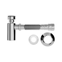 Sifão Para Lavatório Copo Cromado Extensivo Flexível Blukit