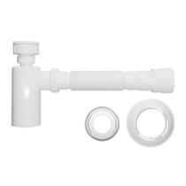 Sifão Para Lavatório Universal Com Copo Branco - Blukit