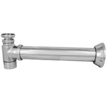 Sifão Para Pia Com Copo Válvula Americana Corpo Em Metal Cromado De 1"x1.1/2" Polegadas Tubo Longo 34cm Iguatemi Sifão Para Pia Com Copo Válvula Americana Corpo Em Metal Cromado De 1"x1.1/2" Polegadas Tubo Longo 34cm Iguatemi