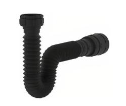 Sifão Preto Sanfonado Lavatório Pia Tanque Extensivo Black Astra