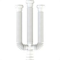 Sifao Pvc Flexivel Valeplast Branco Triplo Com Anel 01.222