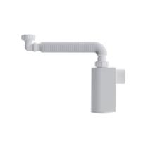 Sifão Sanfonado Blukit de Parede com Copo 47cm Branco Universal Sifão Sanfonado Blukit de Parede com Copo 47cm Branco Universal