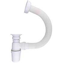 Sifão Sanfonado Copo Multiuso e Válvula - 3003-E - DOUBLE