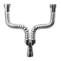 Sifão Sanfonado Duplo Click Universal P/ Pia Cromado Estrela Sifão Sanfonado Duplo Click Universal P/ Pia Cromado Estrela