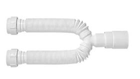 Sifão Sanfonado Duplo Pvc Branco Pia/tanque Garantia 10 Anos