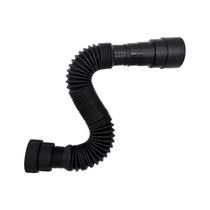 Sifão Sanfonado Extensível Universal Tubo Preto Fosco 65Cm